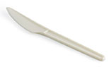 Biodegradable and compostable cutlery: knife, made from BioPlastic